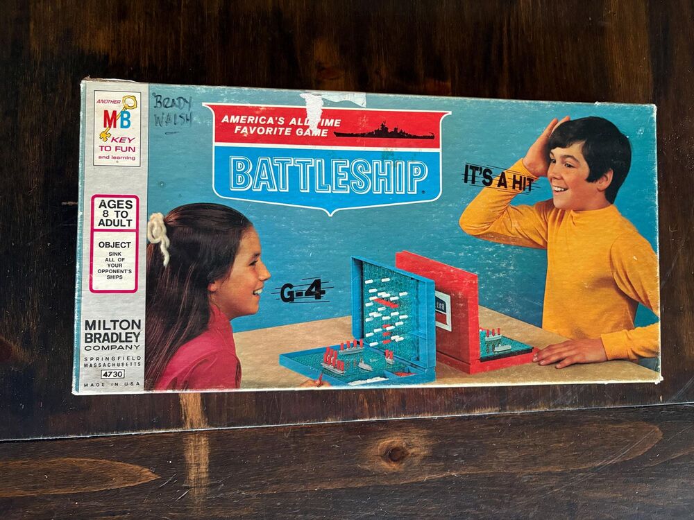 Vintage 1967 Milton Bradley Battleship #4730 Complete Board Game